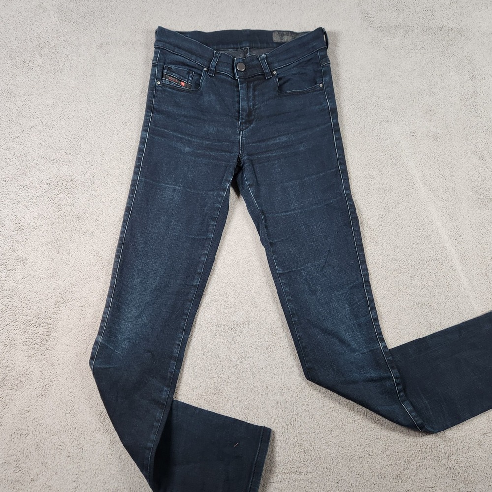 Diesel Sandy Slim Straight Jeans Womens size 26 (30") Dark Indigo Stretch Y2k